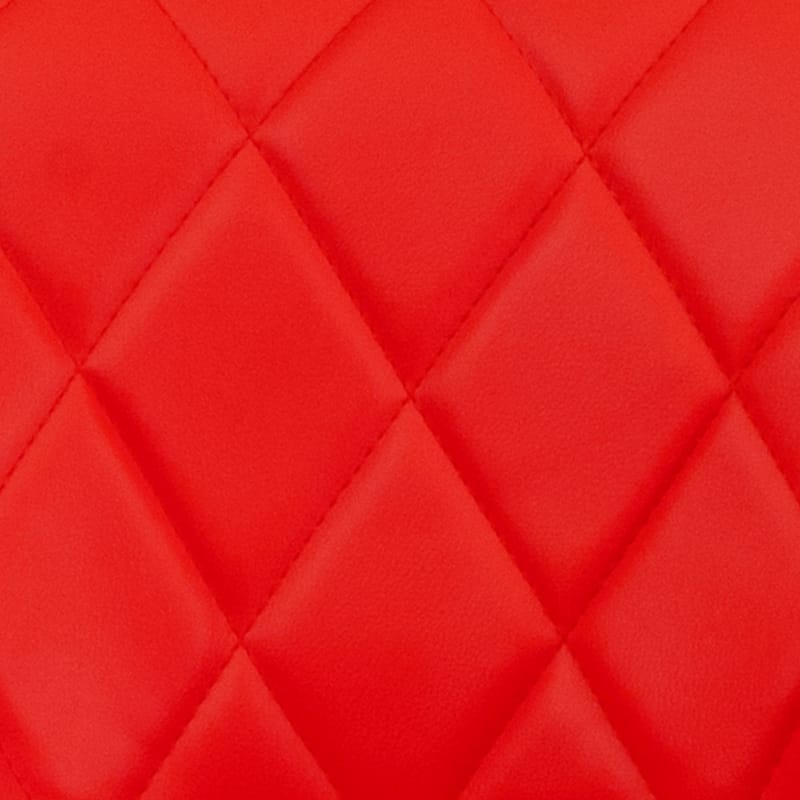 Diamond Pattern Vinyl Bucket Seat Adjustable Barstool - 18.5"W x 19"D x 33.25" - 41.75"H
