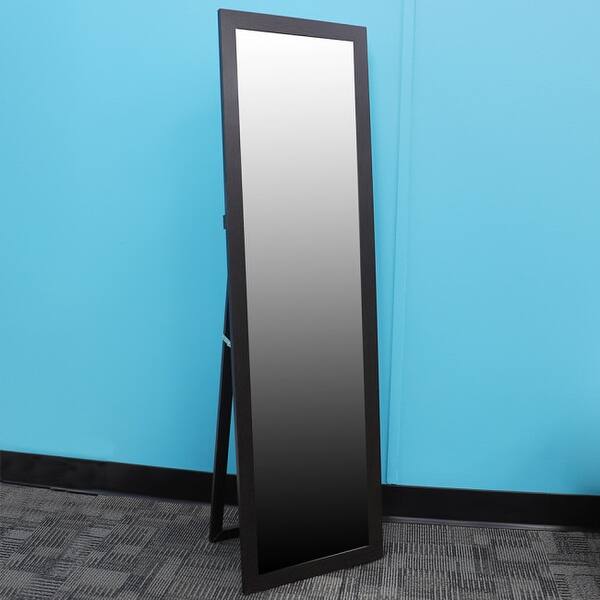 Shop Easel Back Full Length Mirror With Mdf Frame Mahogany Overstock 31674047
