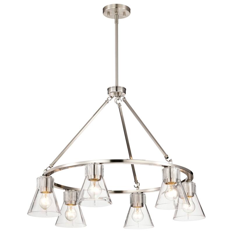Nuvo Lighting 60/8335 Gianna 6 Light 30" Wide Ring Chandelier