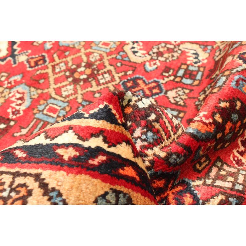 ECARPETGALLERY Hand-knotted Andelz Red Wool Rug - 2'7 x 10'10