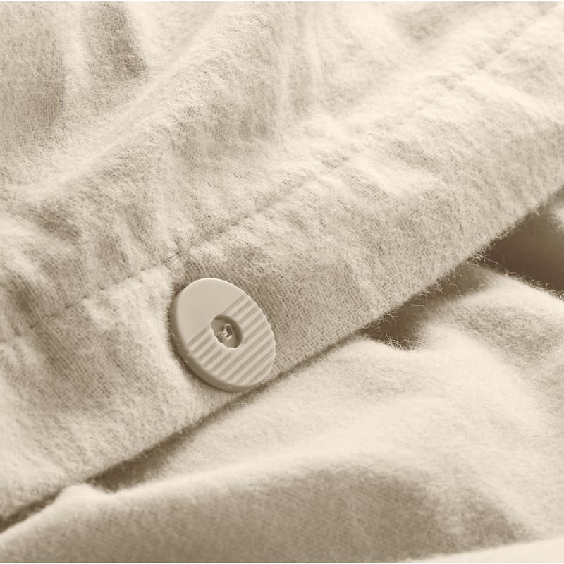 Bare Home Cotton Flannel Duvet Cover and Sham Set