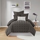 preview thumbnail 78 of 124, Intelligent Design Maize Cotton Jacquard Duvet Cover Set with Euro Shams and Throw Pillows Charcoal - Twin