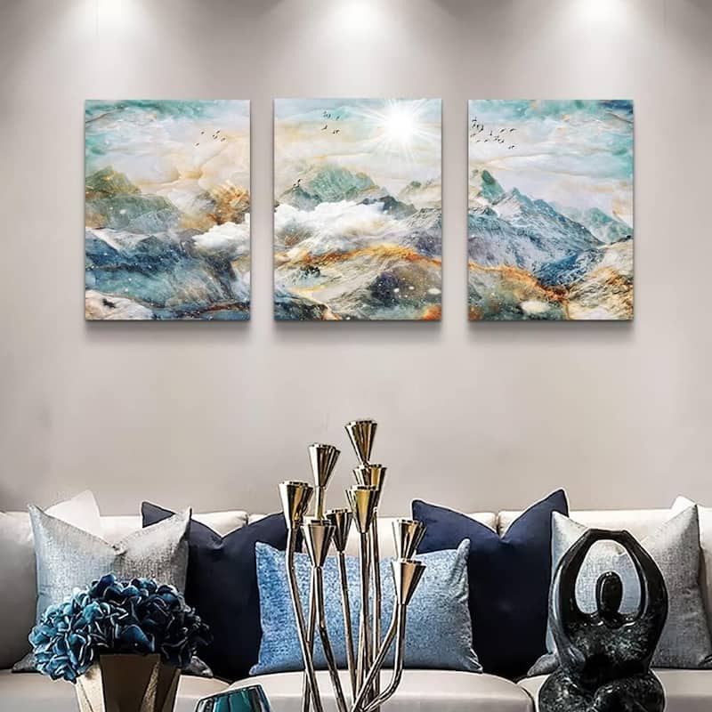 Wall Decor Abstract Mountain Landscape Painting