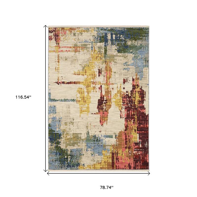 HomeRootsAbstract Modern Rectangle Area Rug