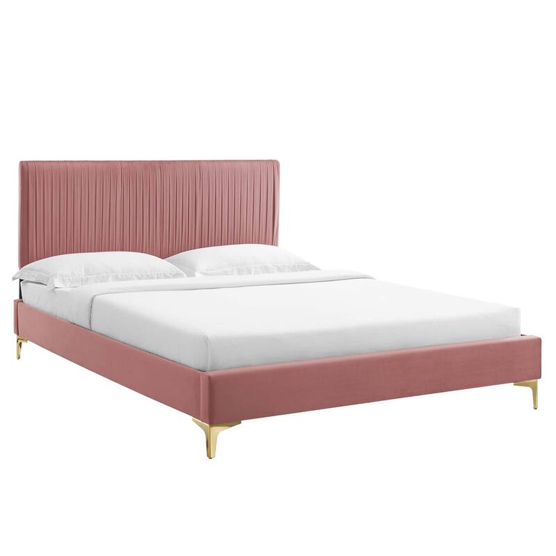 Peyton Performance Velvet Full Platform Bed