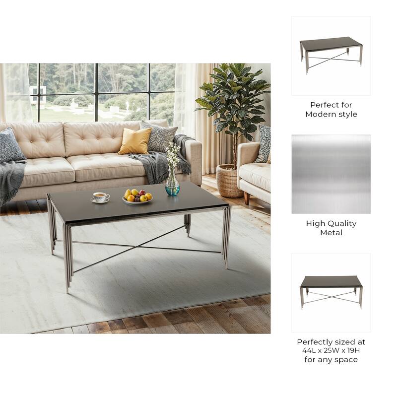 Metal Modern Stone Top Table