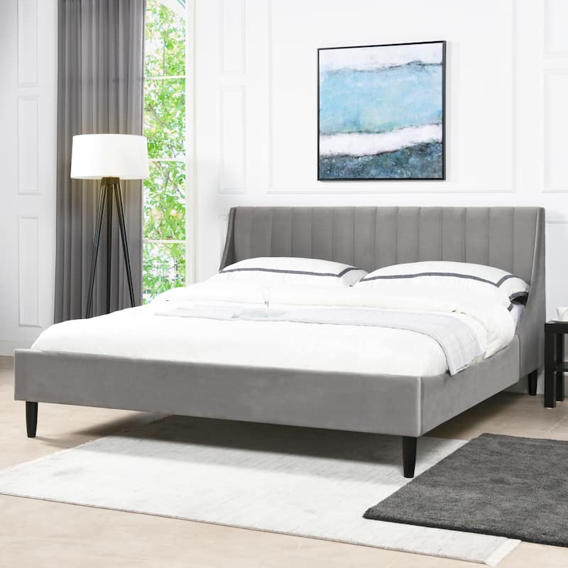 Aspen Vertical Tufted Upholstered Platform Bed