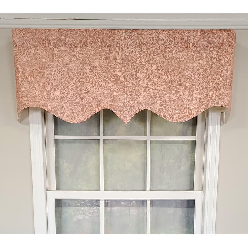 RLF Home Design Miramar Regal Window Valance - Pink