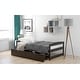preview thumbnail 41 of 53, Contemporary Twin Platform Bed with Two Storage Drawers - Minimalist Design