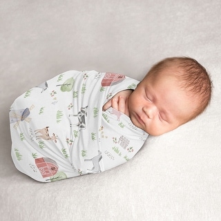 Farm Animals Boy or Girl Baby Swaddle Receiving Blanket