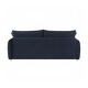 preview thumbnail 5 of 3, Velvet Upholstered Sofa with Pull-Out Sleeper Design in Blue