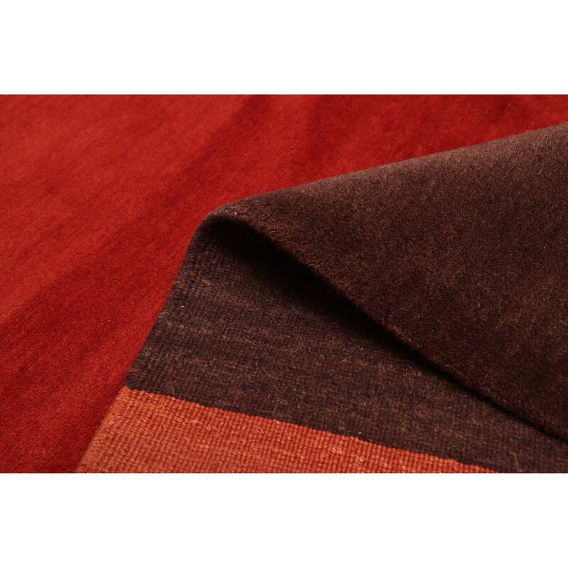 ECARPETGALLERY Hand-knotted Opulence Red Silk, Wool Rug - 9'0 x 11'11