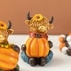 preview thumbnail 4 of 7, Glitzhome 4.25"H Set of 2 Thanksgiving Resin Highland Cow Table Decor