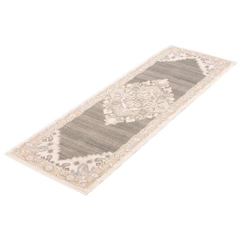 ECARPETGALLERY Machine Woven Addie Beige Area Rug