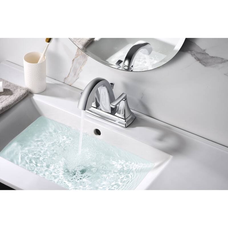 Ultra Faucets Lotto Collection Two-Handle 4" Centerset Lavatory Faucet