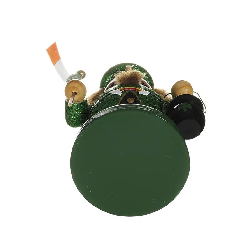 Leprechaun with Irish Flag Christmas Nutcracker - 8"