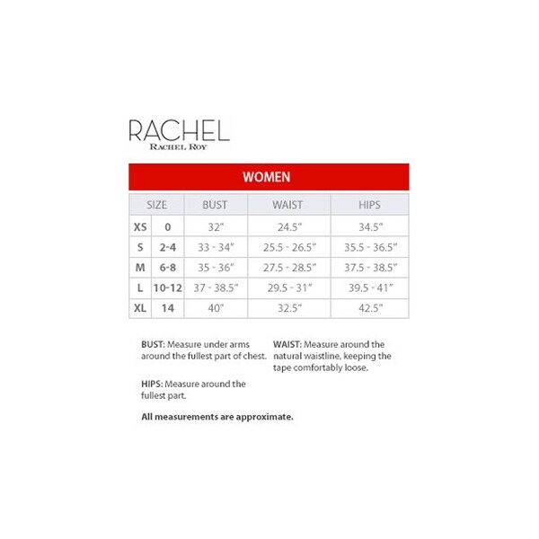 Rachel roy dress size chart Clearance