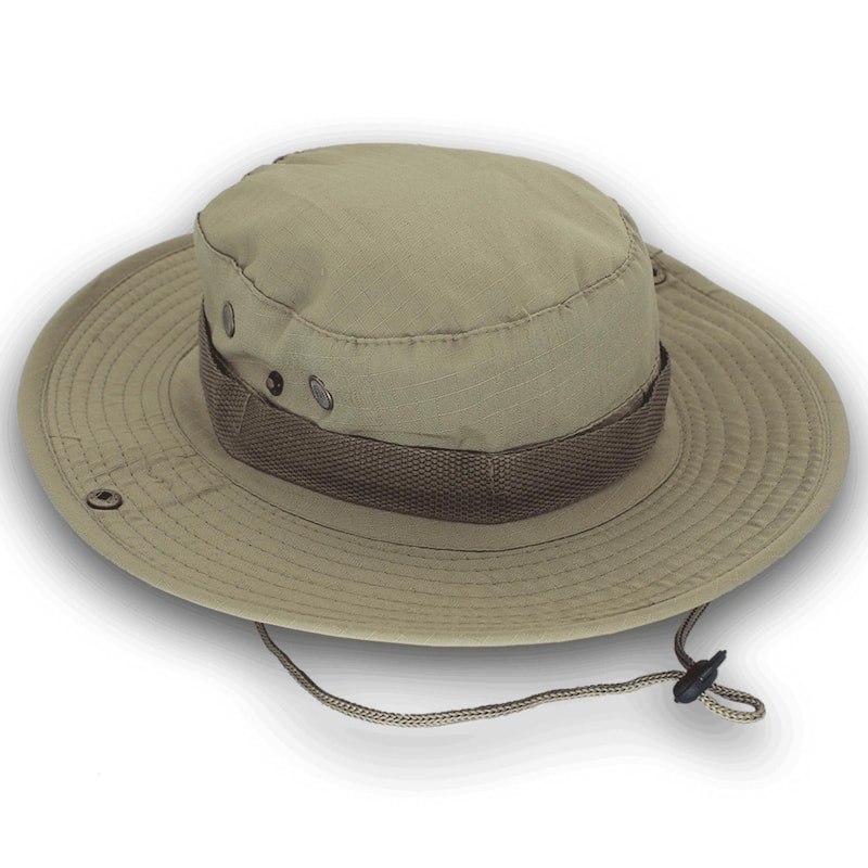 XGear Tactical Wide Brim Boonie Bucket Hat - Khaki