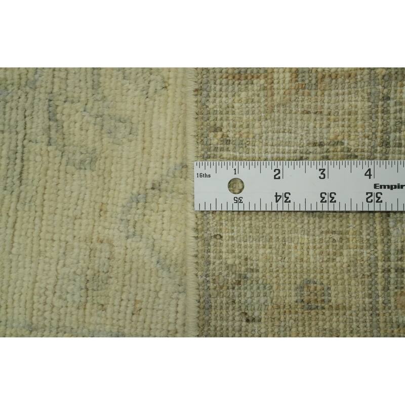 Earth Tone Wool Vegetable Dye Turkish Rug, Geometric Carpet - 5' 11'' X 2' 9''