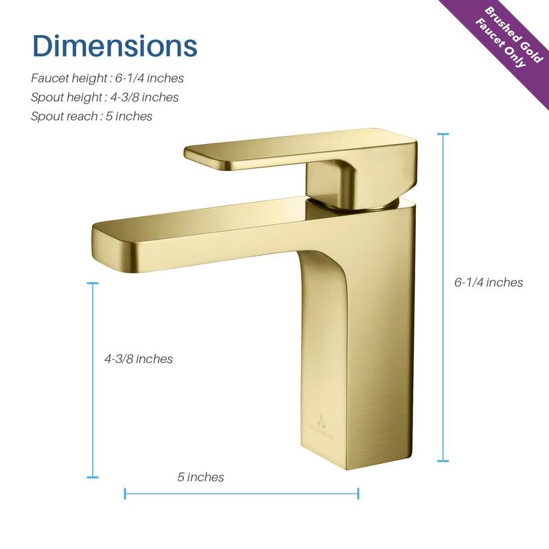 Solid Brass Lead-free Single-handle High Arc Bathroom Faucet