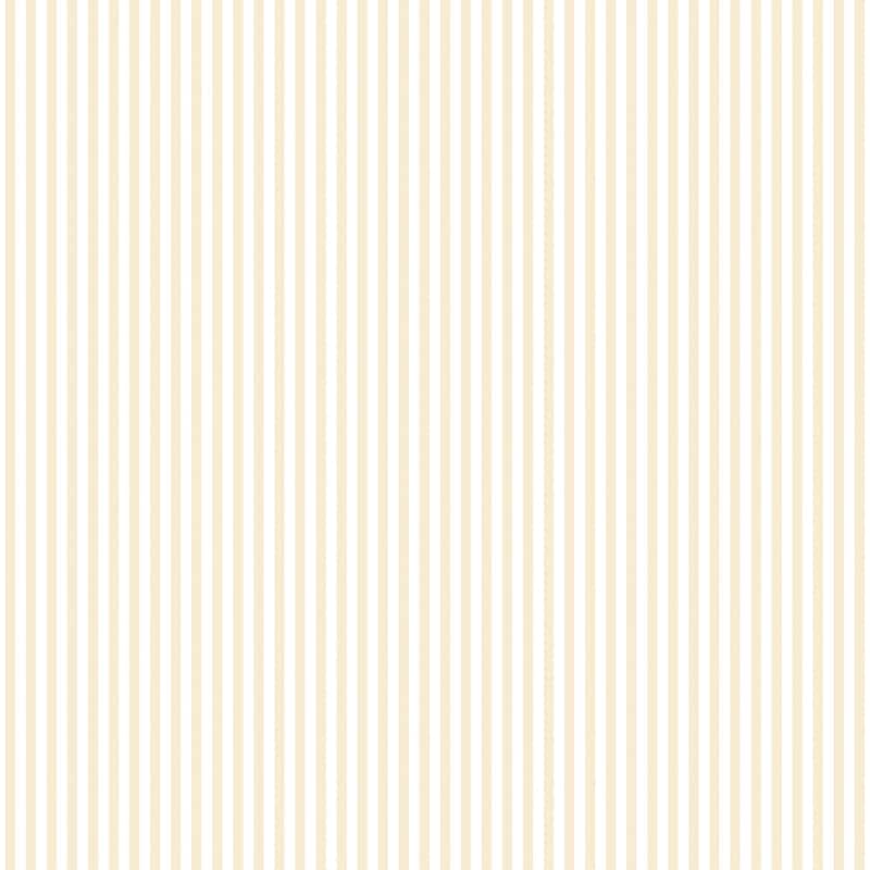 Galerie Wallcoverings Miniatures 2 Classic Stripe Design Vinyl on Non-woven Matte Wallpaper Roll - 33 feet x 21 inches - Tan