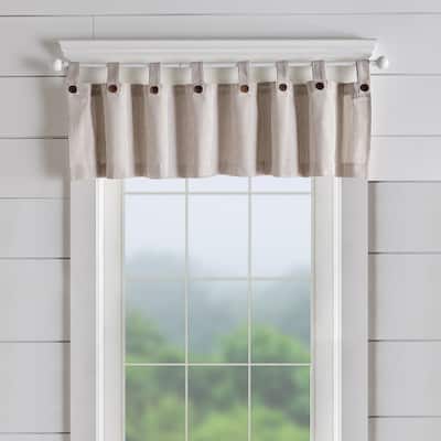 Tucker Ticking Stripe Kitchen Curtain Valance - 60"w x 15"l - 60"w x 15"l