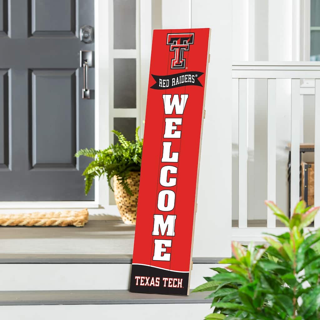 47" Porch Leaner Welcome Wall Sign, Texas Tech University
