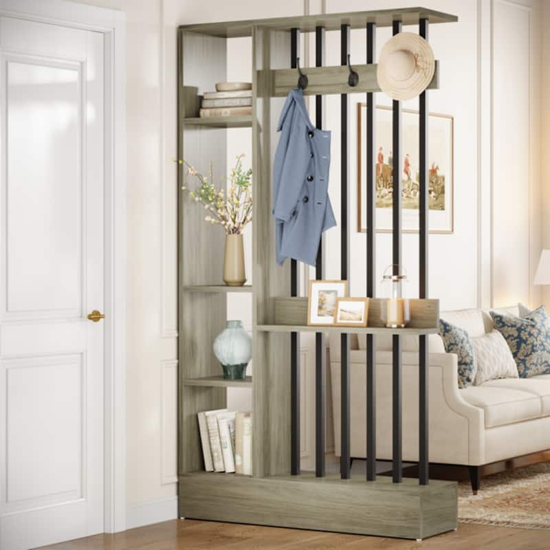 71" Modern Wall Room Divider for Home & Office Decorative - 39.37" W x 11.81" D x 70.87" H