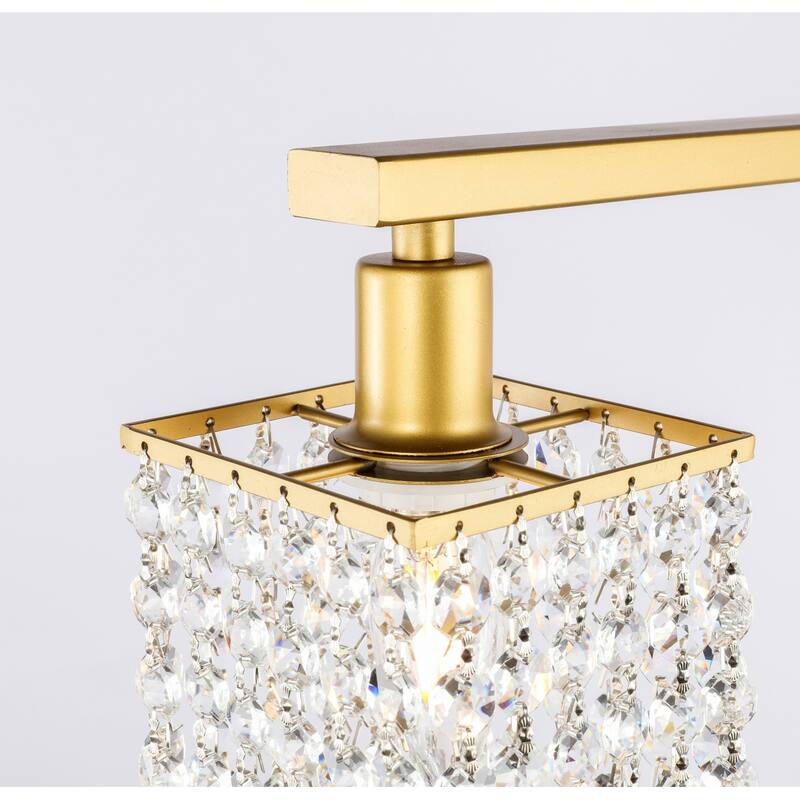 Olivia 1-Light Clear Crystals Wall Sconce