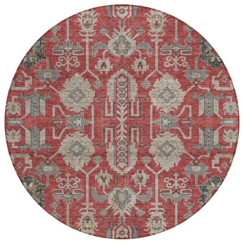 Machine Washable Indoor/ Outdoor Chantille Traditional Boho Rug