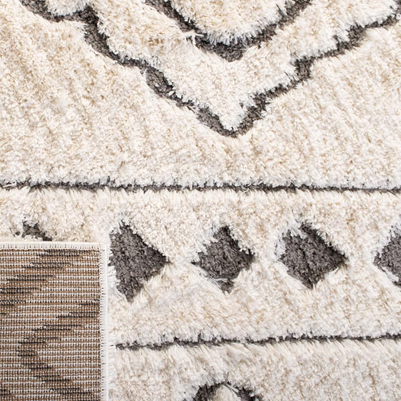 SAFAVIEH Sparta Shag Zetta Geometric Rug