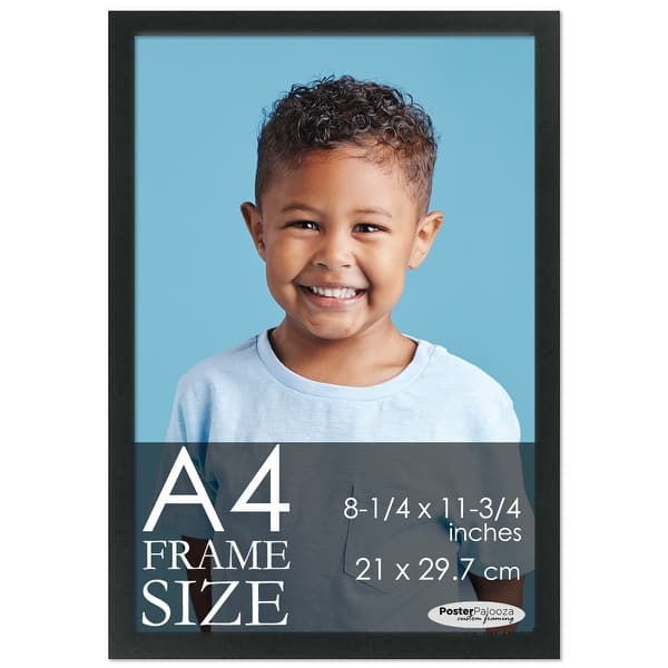 A4 Frame Black Modern Minimalist Wooden 8.25x11.75 Frame Modern Wood A4 Picture Frame For A4