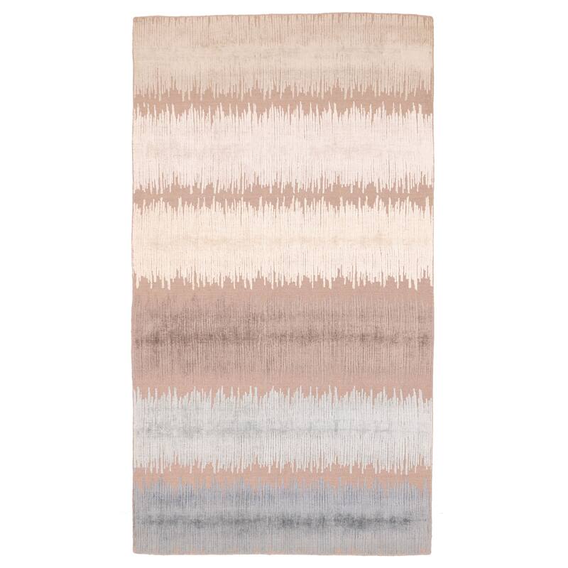 ECARPETGALLERY Hand Loomed Elysian Brown Rug - 5'4 x 9'11