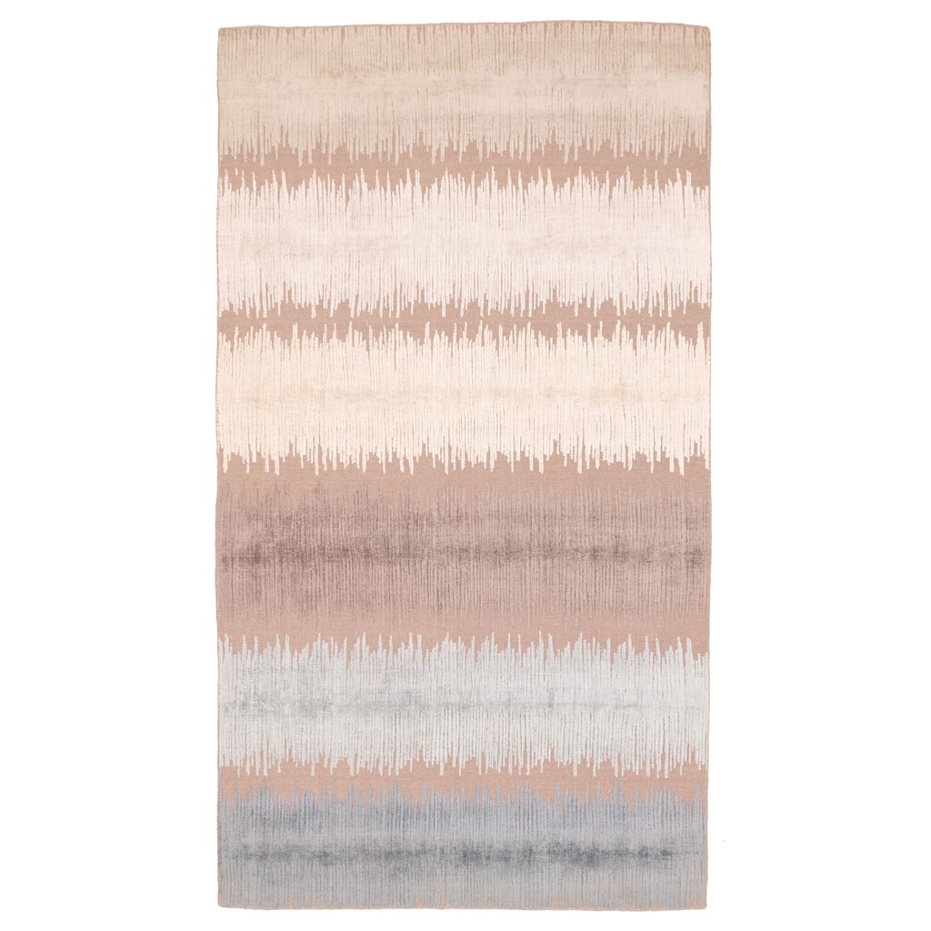 ECARPETGALLERY Hand Loomed Elysian Brown Rug - 5'4 x 9'11