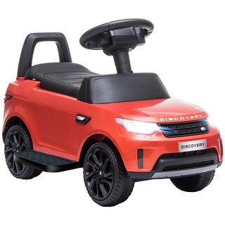6V Land Rover Ride-On Push Car for Toddlers, Electric, Manual Sliding Modes with Headlights, Music, Horn, ASTM Certified
