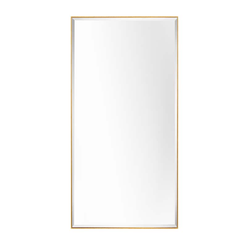 Rectangle Metal Framed Beveled Edge Bathroom Vanity Mirror