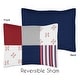 preview thumbnail 4 of 4, Sweet Jojo Designs Red, White and Blue Baseball Patch Sports Collection Boy 2-piece Twin-size Comforter Set
