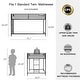 preview thumbnail 2 of 5, Sturdy Junior Twin Loft Bed Black for Kids,Loft Bed with Guardrails
