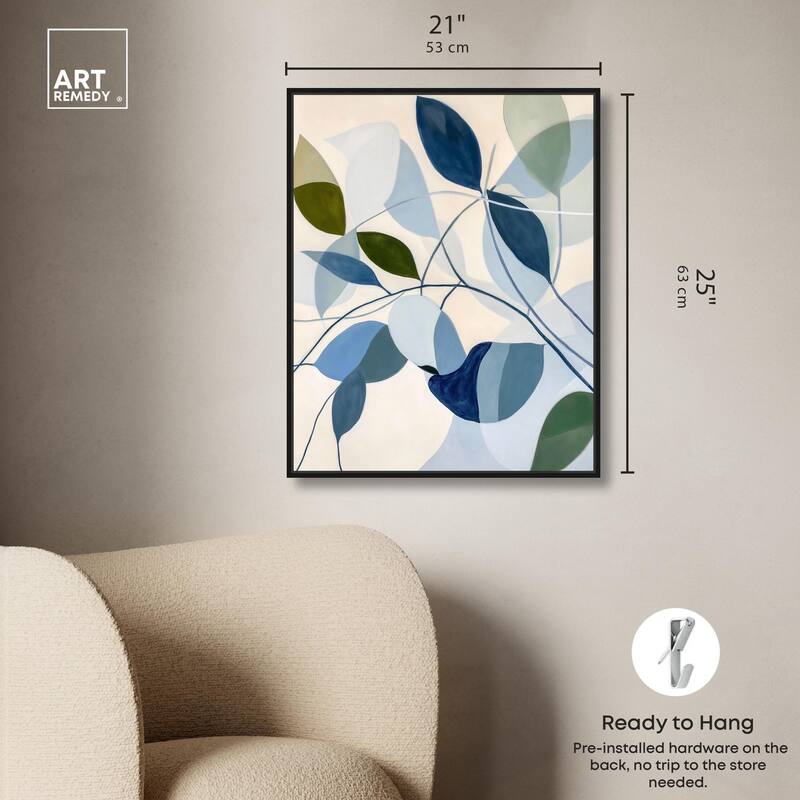 Woven Botanicals I Canvas by Art Remedy