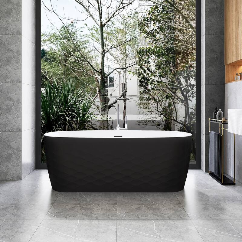 London Freestanding Acrylic Soaking Bathtub