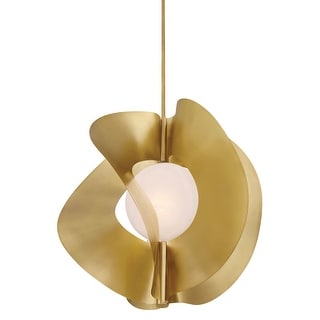 Minka Lavery 3951 Gloria 24" Wide Pendant with Etched Seedy Glass