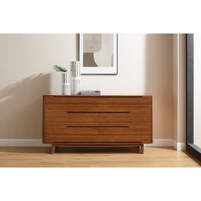 Dylan Six Drawer Double Dresser, Copper