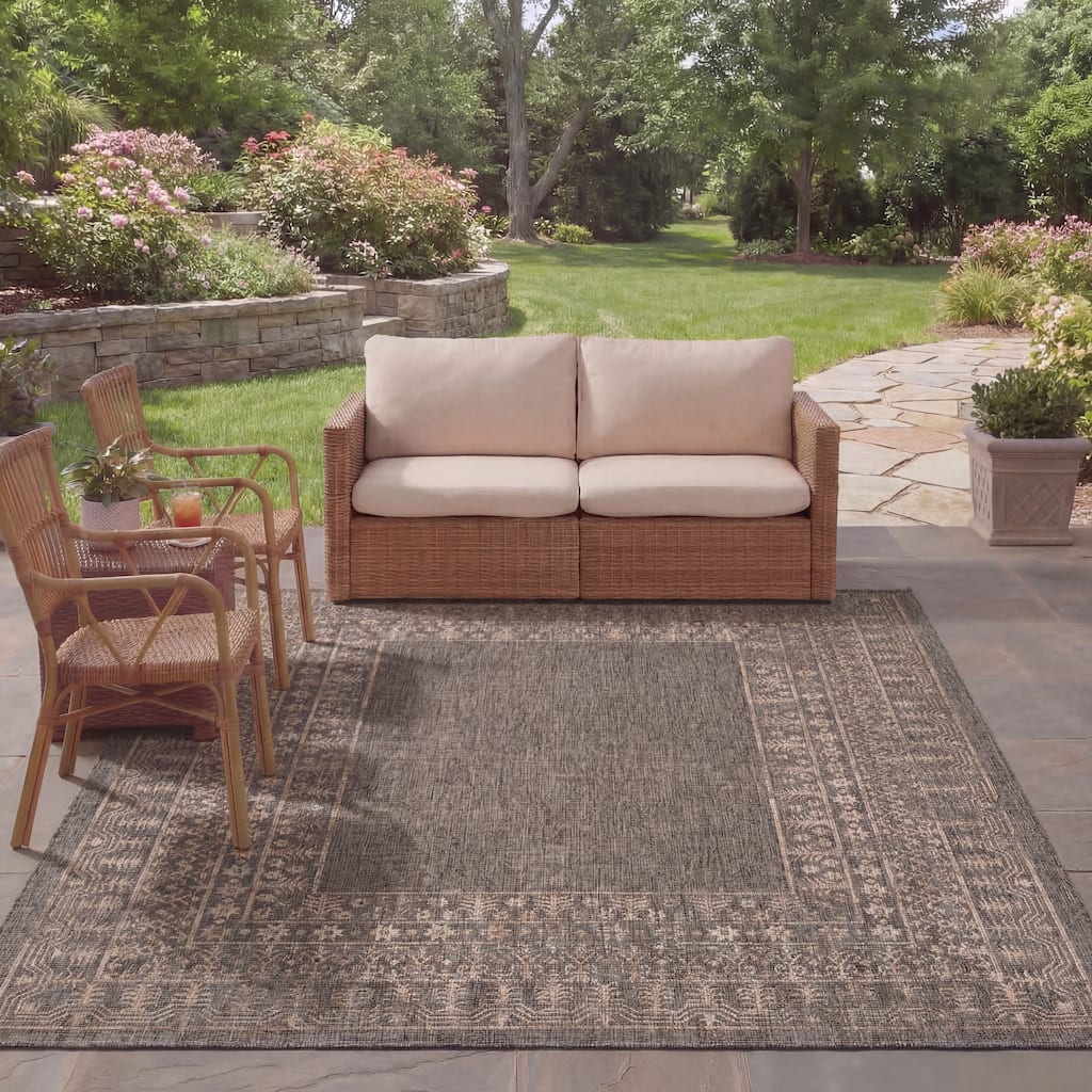 SAFAVIEH Courtyard Deann Indoor/ Outdoor Waterproof Patio Backyard Rug