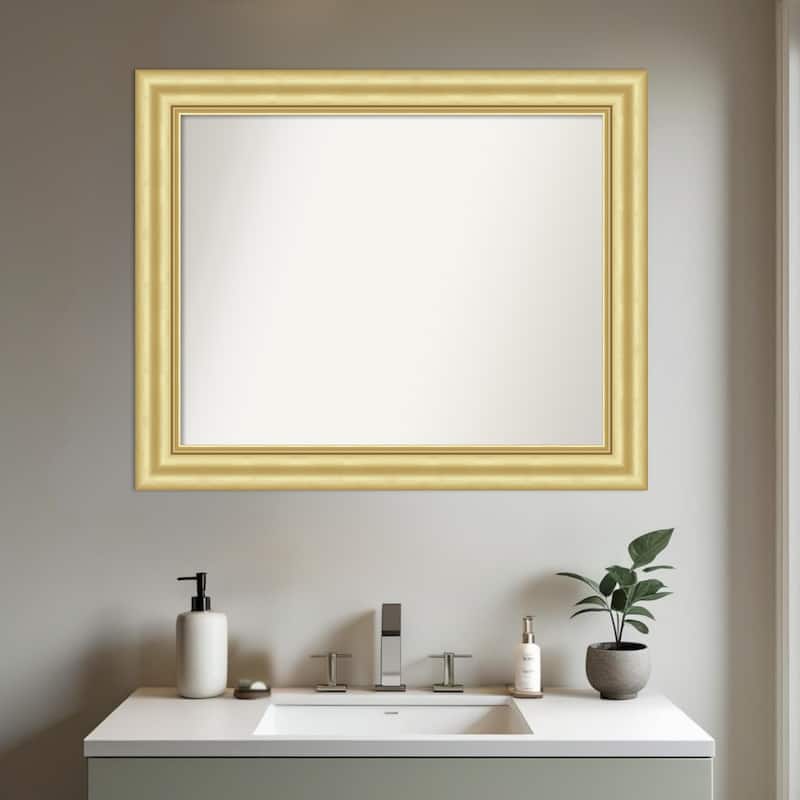 Sophia Non-Beveled Framed Bathroom Vanity Wall Mirror