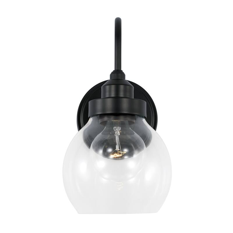 6-inch 1-light Matte Black Wall Sconce