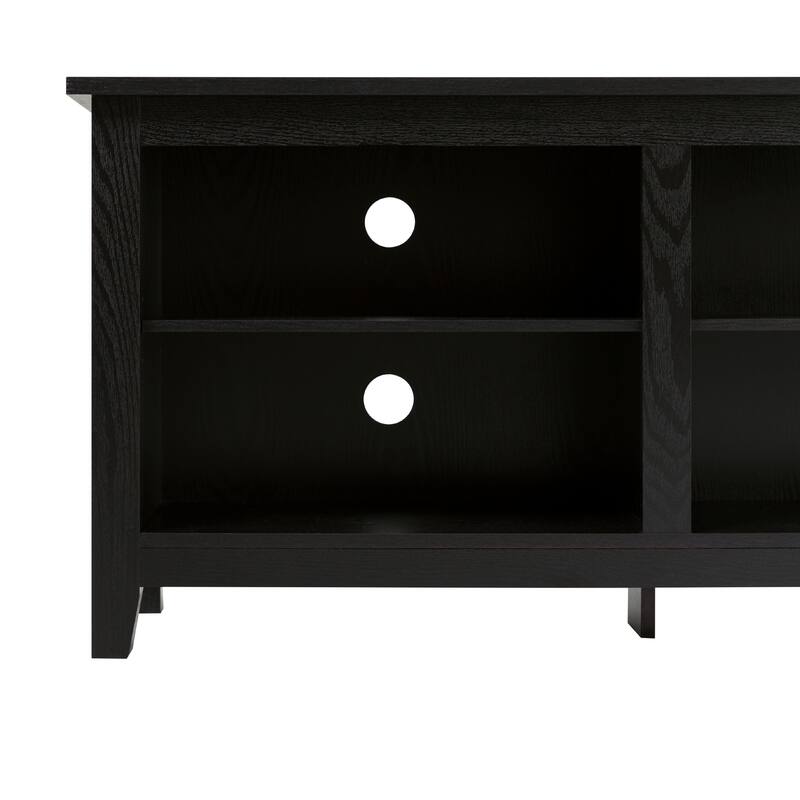 70" Open Storage TV Stand for 80" TVs - Modern Transitional Design with Adjustable Shelving