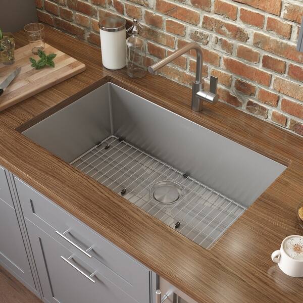Ruvati 33-inch Undermount 16 Gauge Tight Radius Large Kitchen ...
