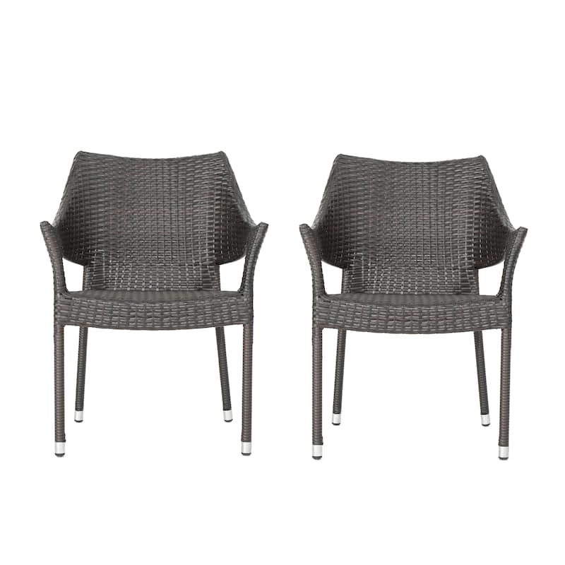 Christopher Knight Home Cliff Outdoor Wicker Chairs Set