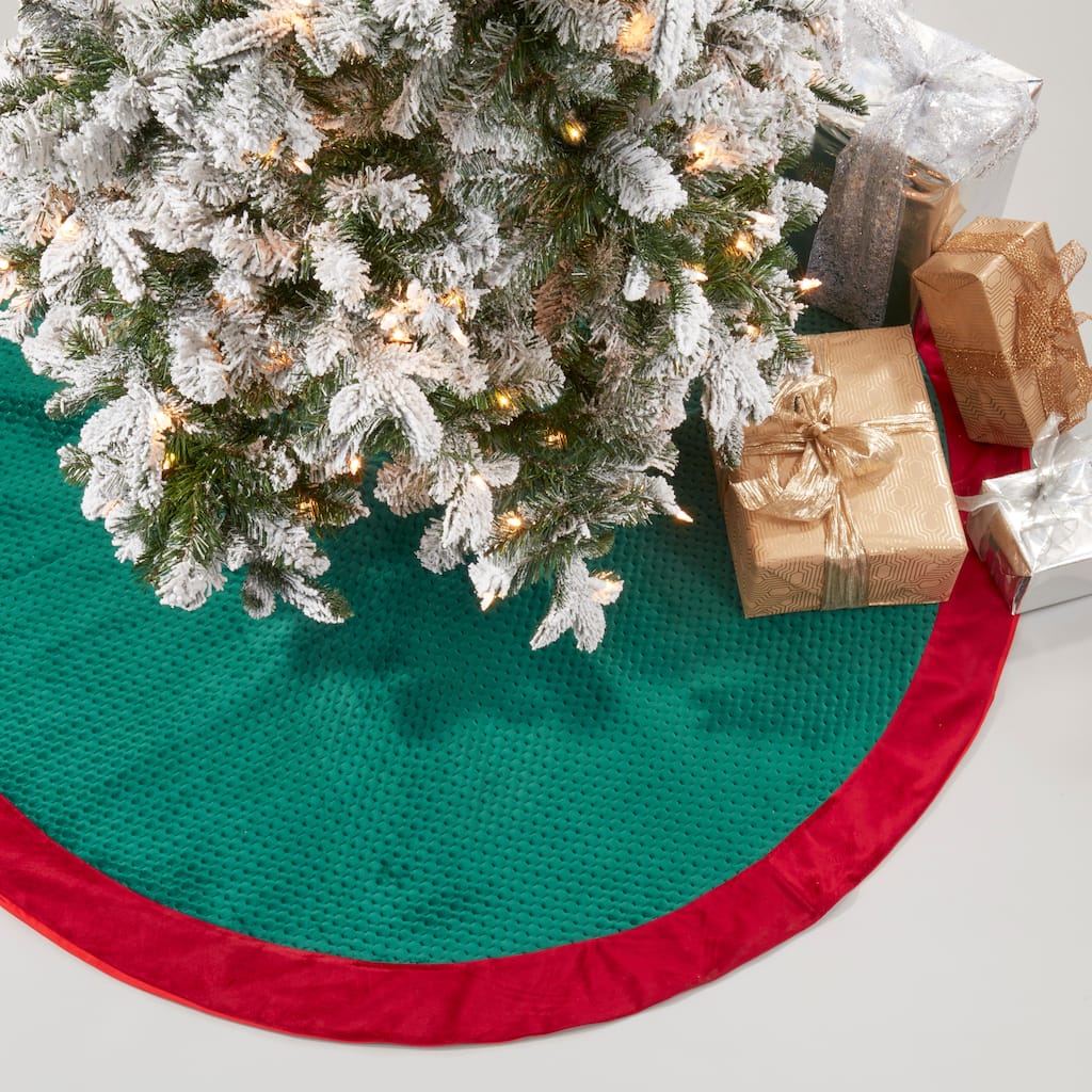 Pinsonic Velvet Tree Skirt - 60"x60"
