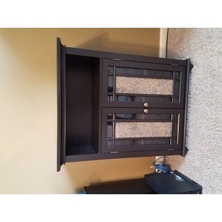 Jezzebel Double-door 3-shelf Floor Cabinet by Elegant Home Fashions